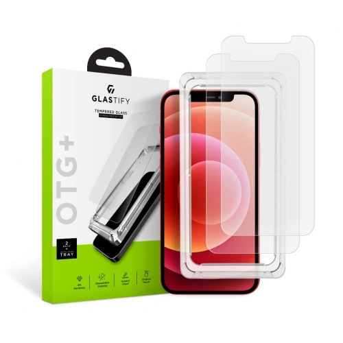 Szkło hartowane Glastify OTG+ Apple iPhone 12/12 Pro [2 PACK]