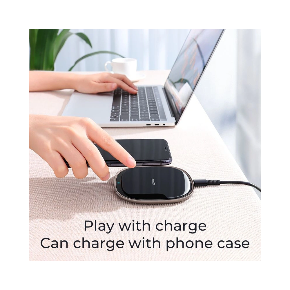 Wholesale Joyroom JR-A23 Square Wireless Charger 15W Black - JYR005BLK - {ean13} - Hurt