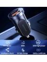 Hurtownia GSM - Auto nabíječka Joyroom C-A08 2-portová auto nabíječka PD 30W QC 3.0 černá - JYR007BLK - {ean13} - Hurt