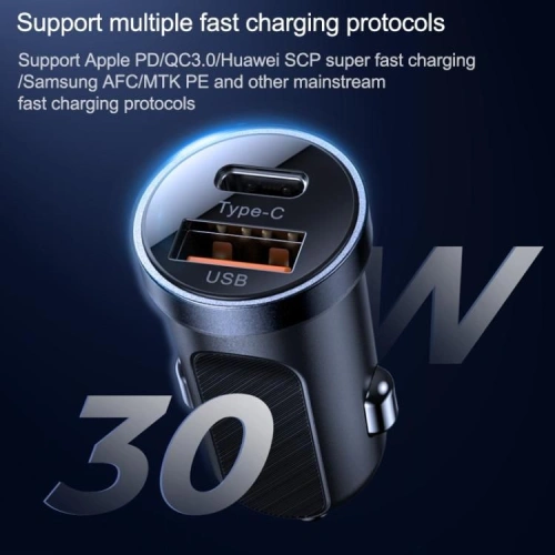 Ładowarka samochodowa Joyroom C-A08 2-port Car Charger PD 30W QC 3.0 Black