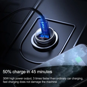 Ładowarka samochodowa Joyroom C-A08 2-port Car Charger PD 30W QC 3.0 Black