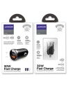 Wholesale Joyroom C-A08 2-port Car Charger PD 30W QC 3.0 Black - JYR007BLK - {ean13} - Hurt
