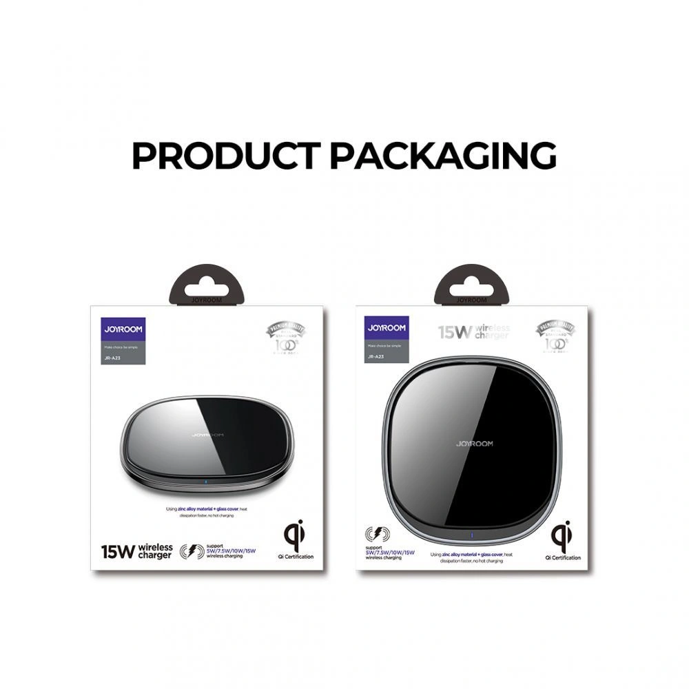 Wholesale Joyroom JR-A23 Square Wireless Charger 15W White - JYR009WHT - {ean13} - Hurt