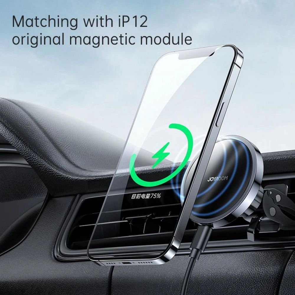 Hurtownia GSM - Uchwyt samochodowy Joyroom JR-ZS240 Magnetic MagSafe Vent Car Mount Black - JYR010BLK - {ean13} - Hurt