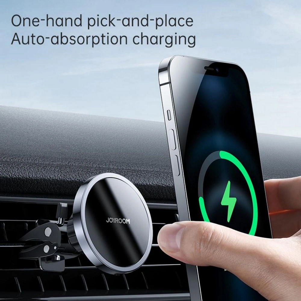 Hurtownia GSM - Uchwyt samochodowy Joyroom JR-ZS240 Magnetic MagSafe Vent Car Mount Black - JYR010BLK - {ean13} - Hurt