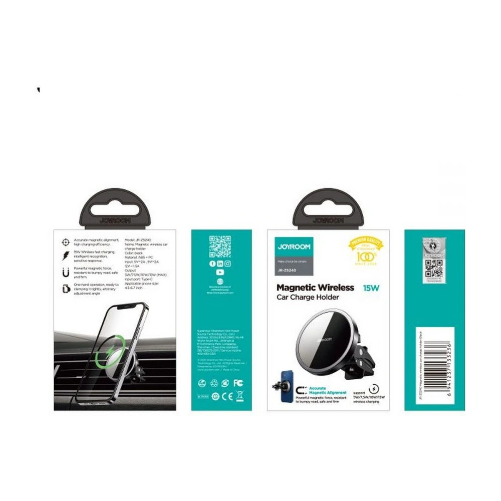 Hurtownia GSM - Uchwyt samochodowy Joyroom JR-ZS240 Magnetic MagSafe Vent Car Mount Black - JYR010BLK - {ean13} - Hurt