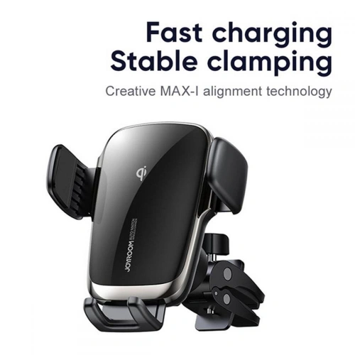 Uchwyt samochodowy z ładowarką indukcyjną Joyroom JR-ZS248 Vent Car Mount Wireless Charger Black