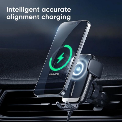 Uchwyt samochodowy z ładowarką indukcyjną Joyroom JR-ZS248 Vent Car Mount Wireless Charger Black