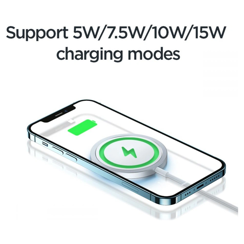 Wholesale Joyroom JR-A41 Magnetic MagSafe Wireless Charger 15W Silver - JYR013SLV - {ean13} - Hurt