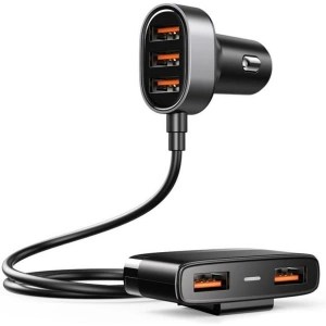 Hurtownia GSM - Ładowarka samochodowa Joyroom JR-CL03 5-port USB Car Charger Black - JYR015BLK - {ean13} - Hurt