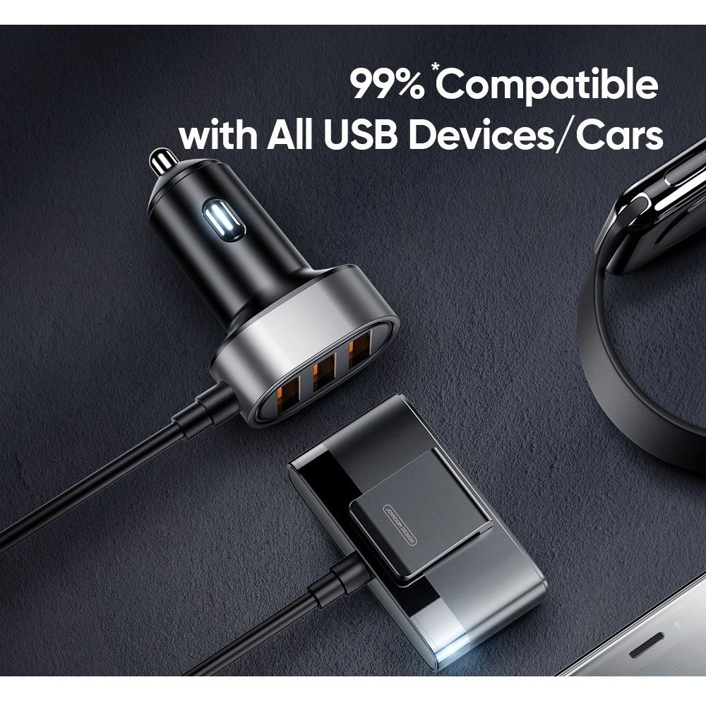 Hurtownia GSM - Ładowarka samochodowa Joyroom JR-CL03 5-port USB Car Charger Black - JYR015BLK - {ean13} - Hurt
