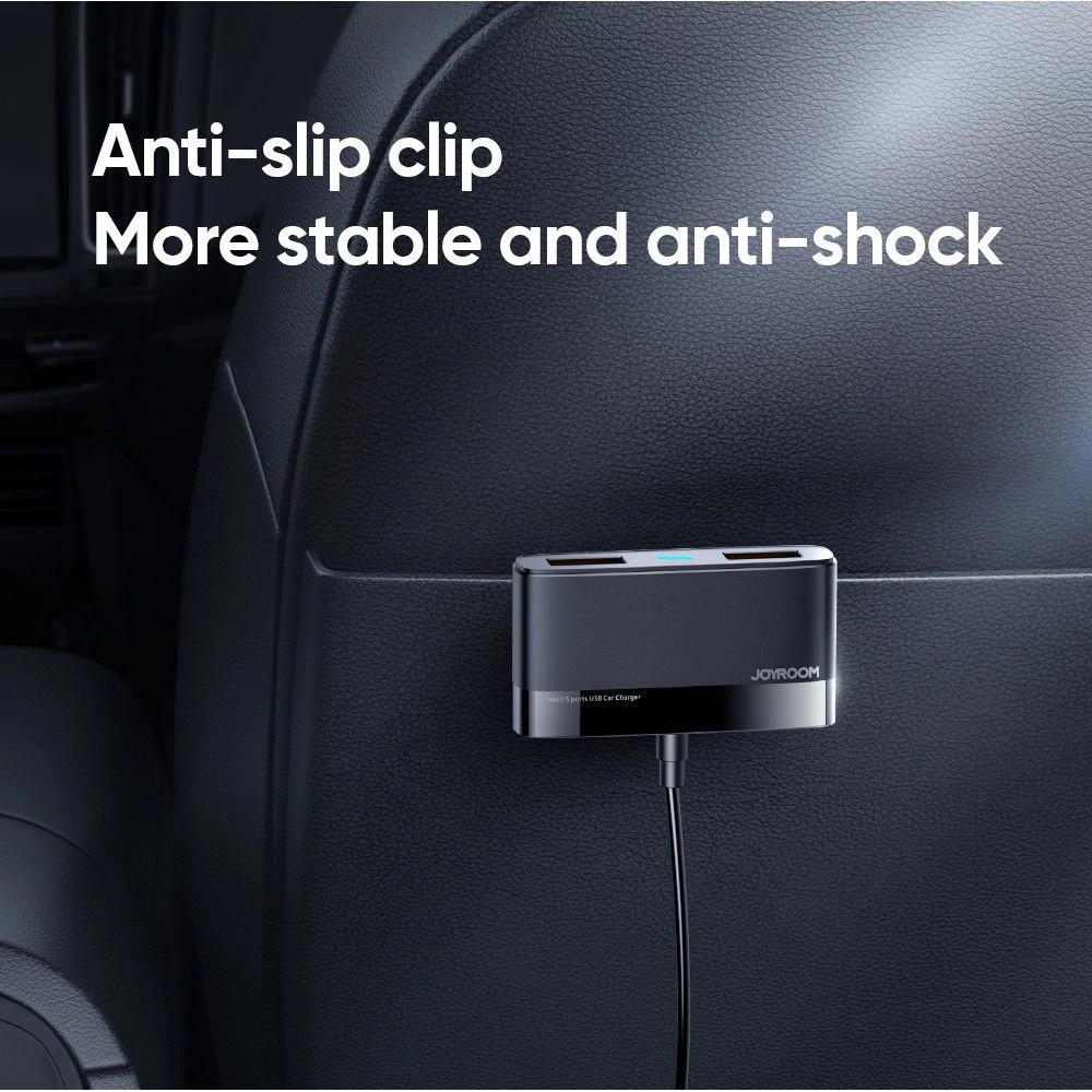 Hurtownia GSM - Ładowarka samochodowa Joyroom JR-CL03 5-port USB Car Charger Black - JYR015BLK - {ean13} - Hurt