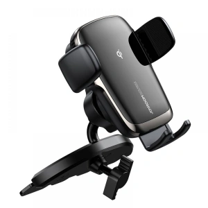 Uchwyt samochodowy z ładowarką indukcyjną Joyroom JR-ZS248 CD Slot Mount Wireless Charger Black