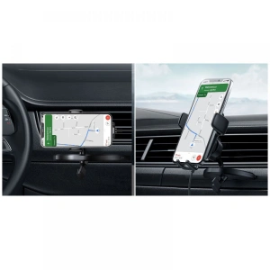 Uchwyt samochodowy z ładowarką indukcyjną Joyroom JR-ZS248 CD Slot Mount Wireless Charger Black
