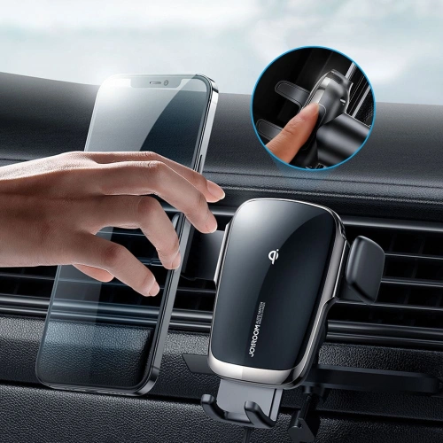 Uchwyt samochodowy z ładowarką indukcyjną Joyroom JR-ZS248 CD Slot Mount Wireless Charger Black