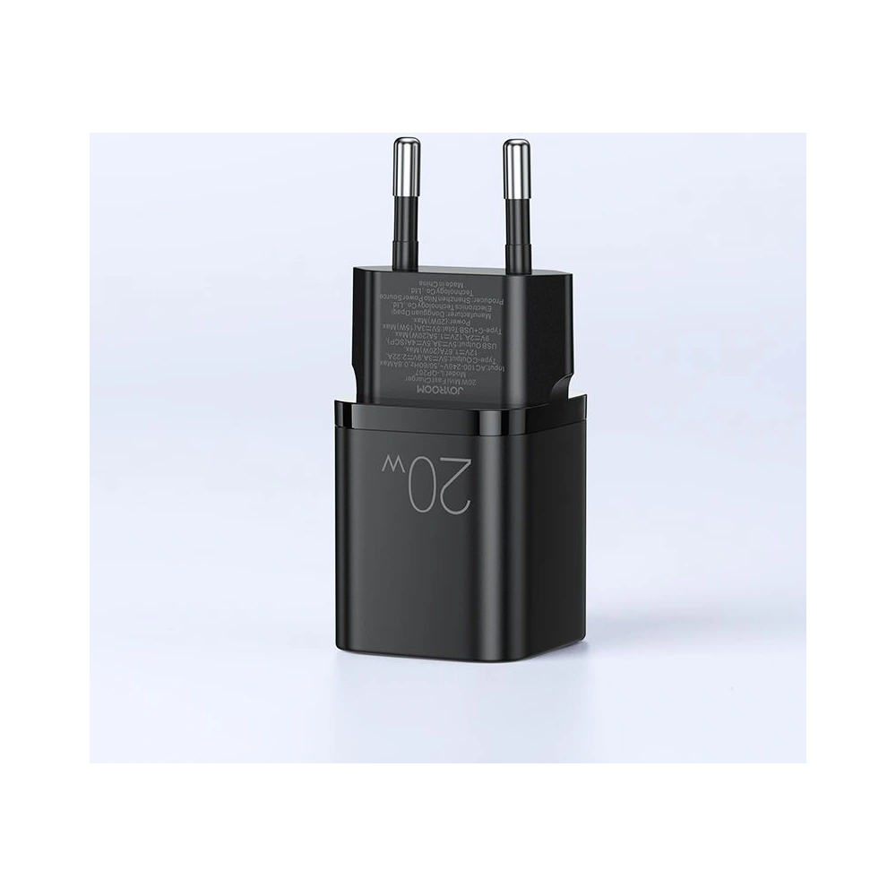 Hurtownia GSM - Síťová nabíječka Joyroom L-QP207 2-portová nástěnná nabíječka PD 20W QC 3.0 černá - JYR017BLK - {ean13} - Hurt