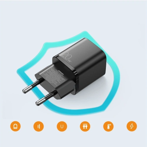 Ładowarka sieciowa Joyroom L-QP207 2-port Wall Charger PD 20W QC 3.0 Black