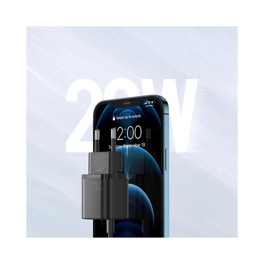 Wholesale Joyroom L-QP207 2-port Wall Charger PD 20W QC 3.0 Black - JYR017BLK - {ean13} - Hurt