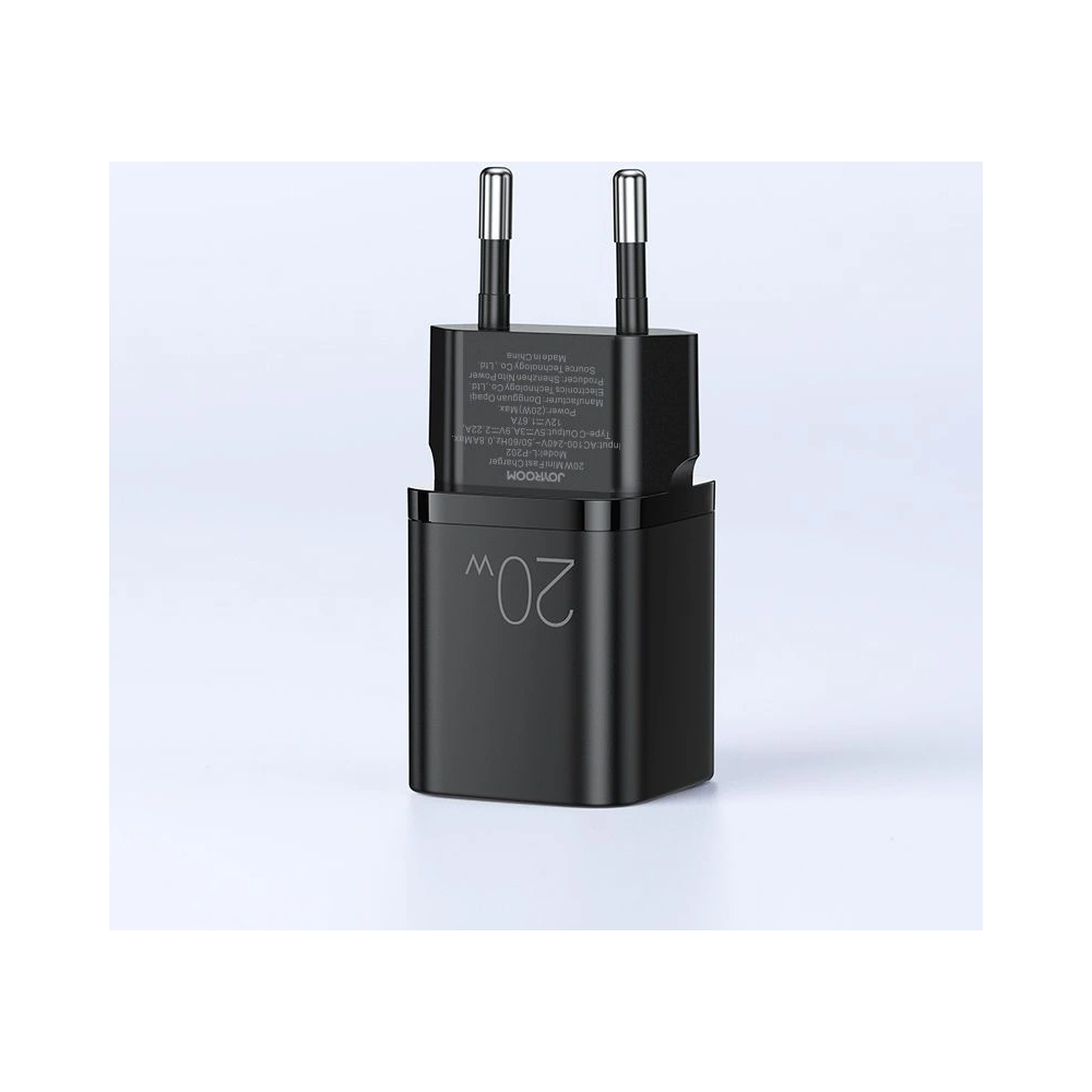 Wholesale Joyroom L-P202 Wall Charger PD 20W QC 3.0 Black - JYR018BLK - {ean13} - Hurt