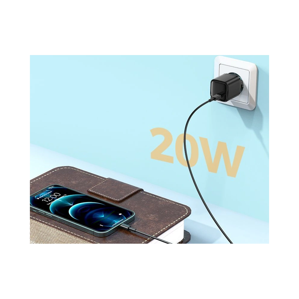 Wholesale Joyroom L-P202 Wall Charger PD 20W QC 3.0 Black - JYR018BLK - {ean13} - Hurt