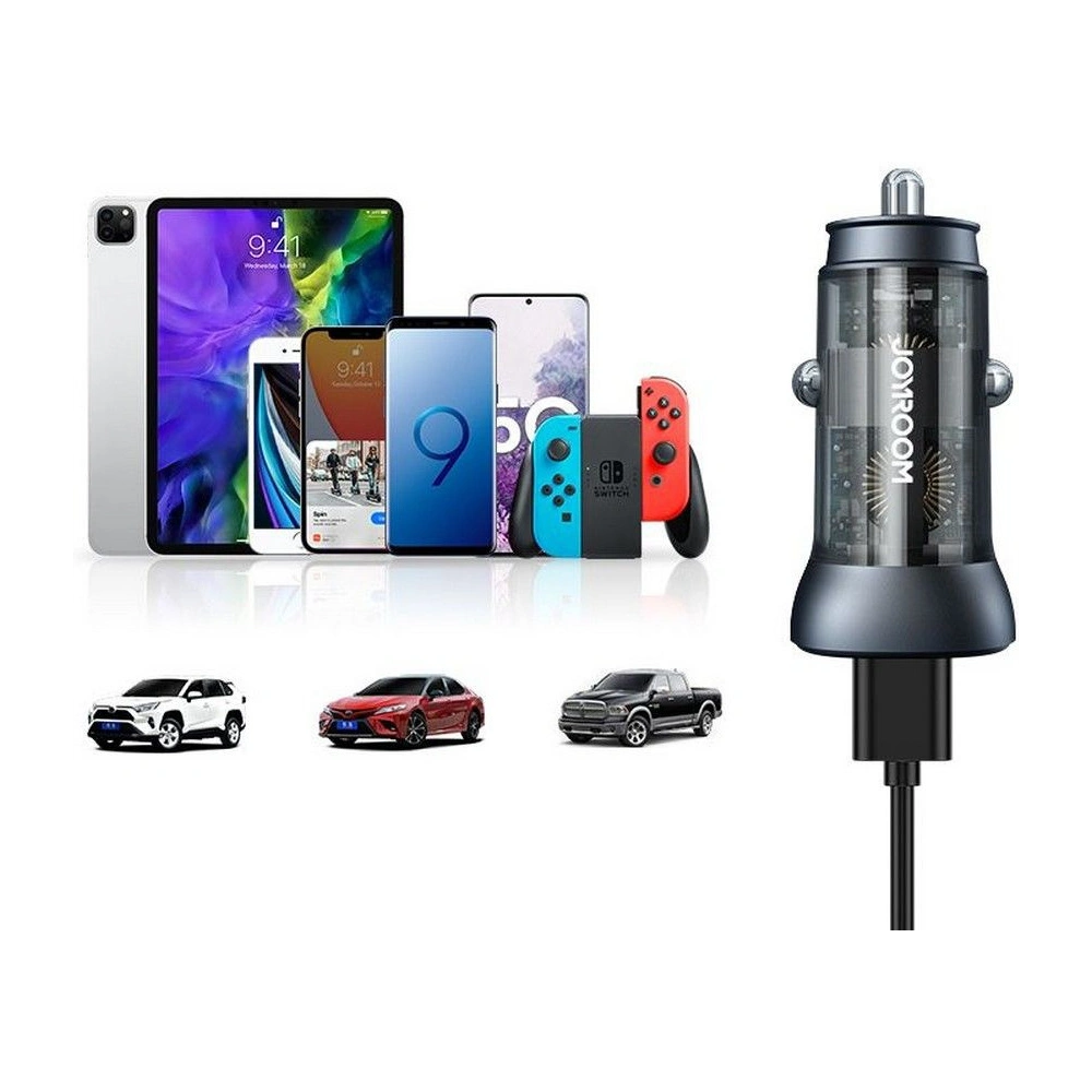 Hurtownia GSM - Auto nabíječka Joyroom C-A42 2-portová nabíječka PD 38W QC 3.0 Šedá - JYR019GRY - {ean13} - Hurt