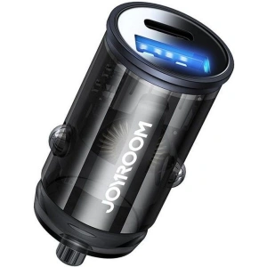 Joyroom C-A43 2-port Car Charger PD 20W QC 3.0 Grey