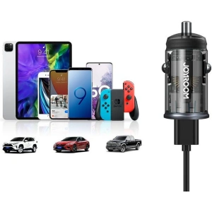 Joyroom C-A43 2-port Car Charger PD 20W QC 3.0 Grey