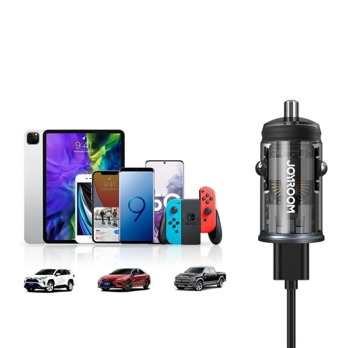 Ładowarka samochodowa Joyroom C-A43 2-port Car Charger PD 20W QC 3.0 Grey