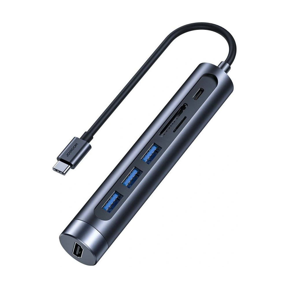 Hurtownia GSM - Adaptér Joyroom S-H112 USB 7in1 tmavě šedý - JYR021GRY - {ean13} - Hurt
