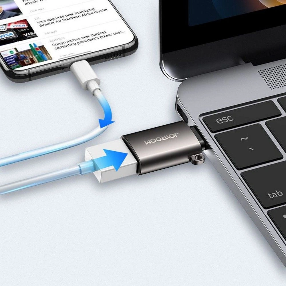 Hurtownia GSM - Adapter Joyroom S-H151 USB-A - USB-C Black - JYR022BLK - {ean13} - Hurt