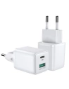 Ładowarka sieciowa Joyroom L-QP303 2-port Wall Charger PD 30W QC 3.0 White