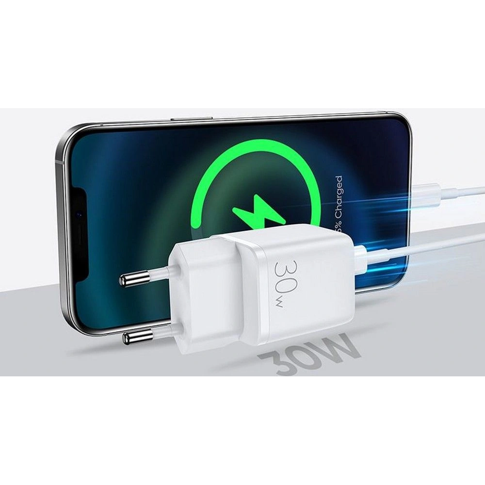 Hurtownia GSM - Ładowarka sieciowa Joyroom L-QP303 2-port Wall Charger PD 30W QC 3.0 White - JYR024WHT - {ean13} - Hurt