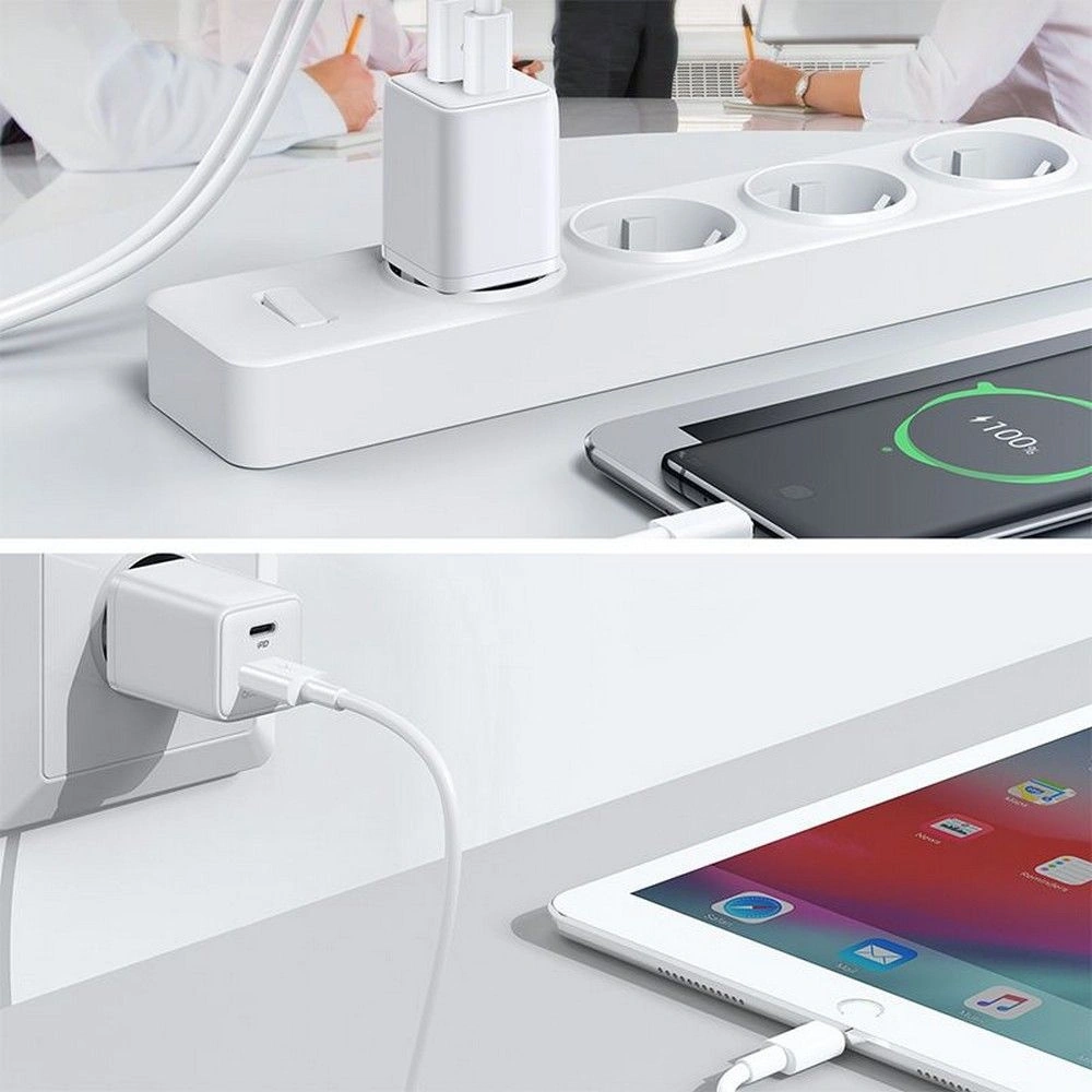 Hurtownia GSM - Ładowarka sieciowa Joyroom L-QP303 2-port Wall Charger PD 30W QC 3.0 White - JYR024WHT - {ean13} - Hurt