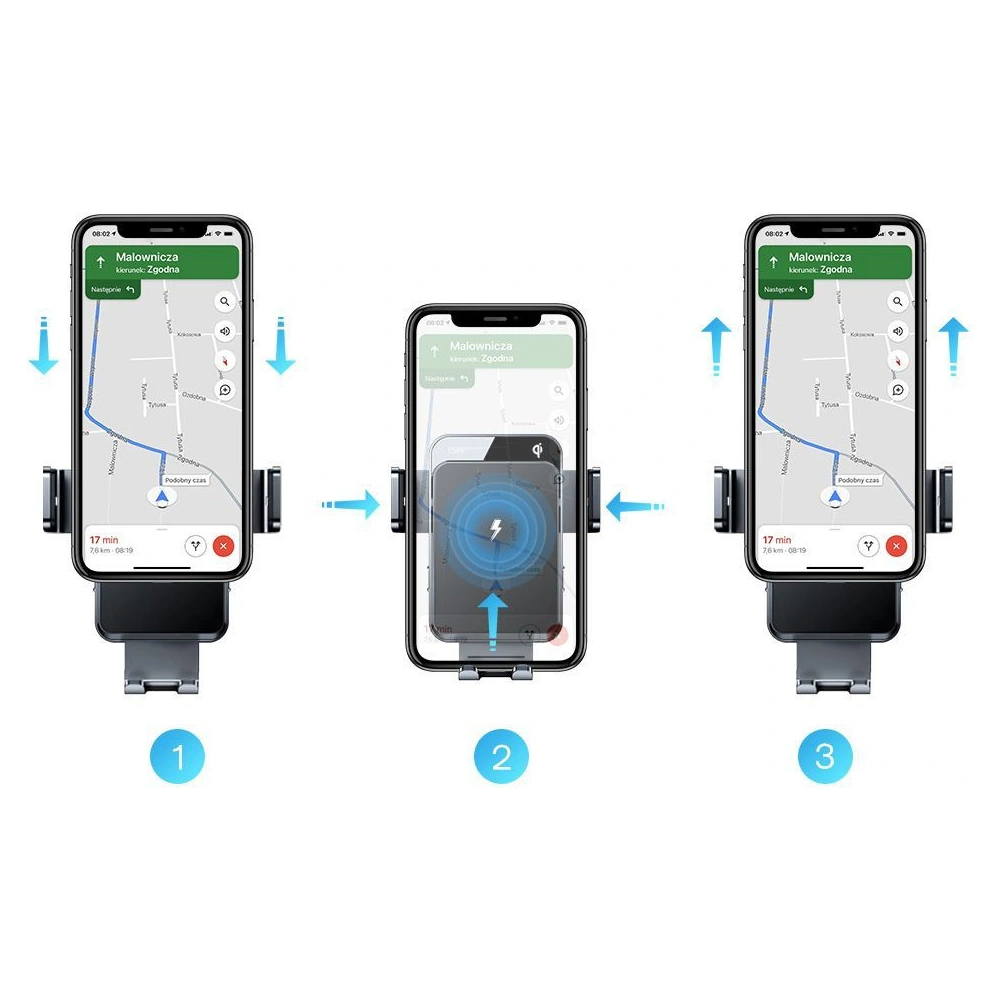 Hurtownia GSM - Upevnění do auta s bezdrátovou nabíječkou Joyroom JR-ZS219 Car Mount Wireless Charger Set 15W Černá - JYR025BLK - {ean13} - Hurt