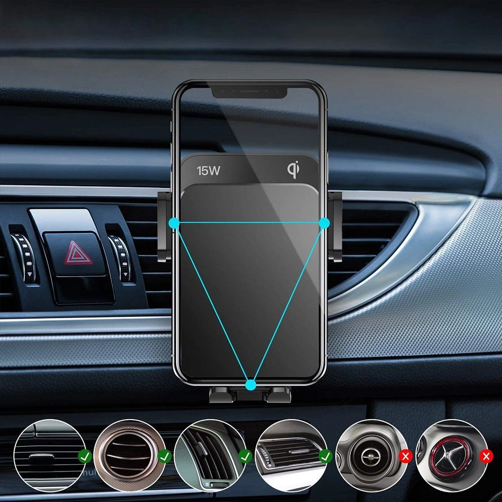 Hurtownia GSM - Upevnění do auta s bezdrátovou nabíječkou Joyroom JR-ZS219 Car Mount Wireless Charger Set 15W Černá - JYR025BLK - {ean13} - Hurt
