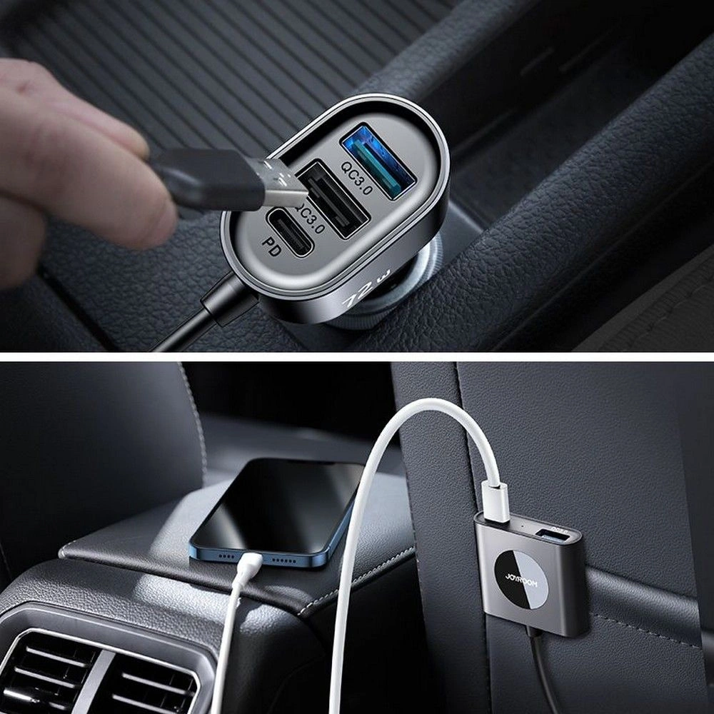 Hurtownia GSM - Auto nabíječka Joyroom JR-CL05 5-portová USB auto nabíječka 72W černá - JYR026BLK - {ean13} - Hurt