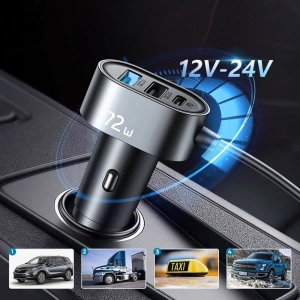 Hurtownia GSM - Ładowarka samochodowa Joyroom JR-CL05 5-port USB Car Charger 72W Black - JYR026BLK - {ean13} - Hurt