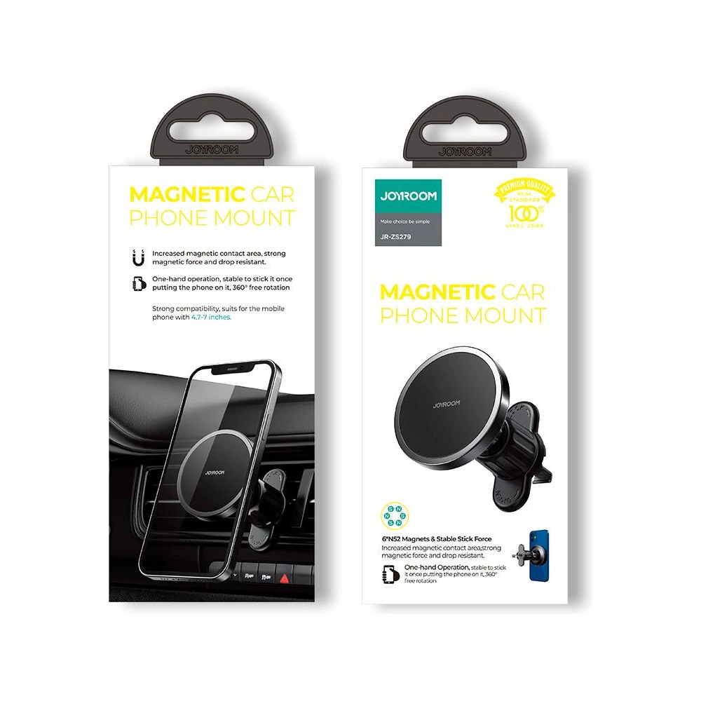 Wholesale Joyroom JR-ZS279 Magnetic MagSafe Car Mount Black - JYR031BLK - {ean13} - Hurt