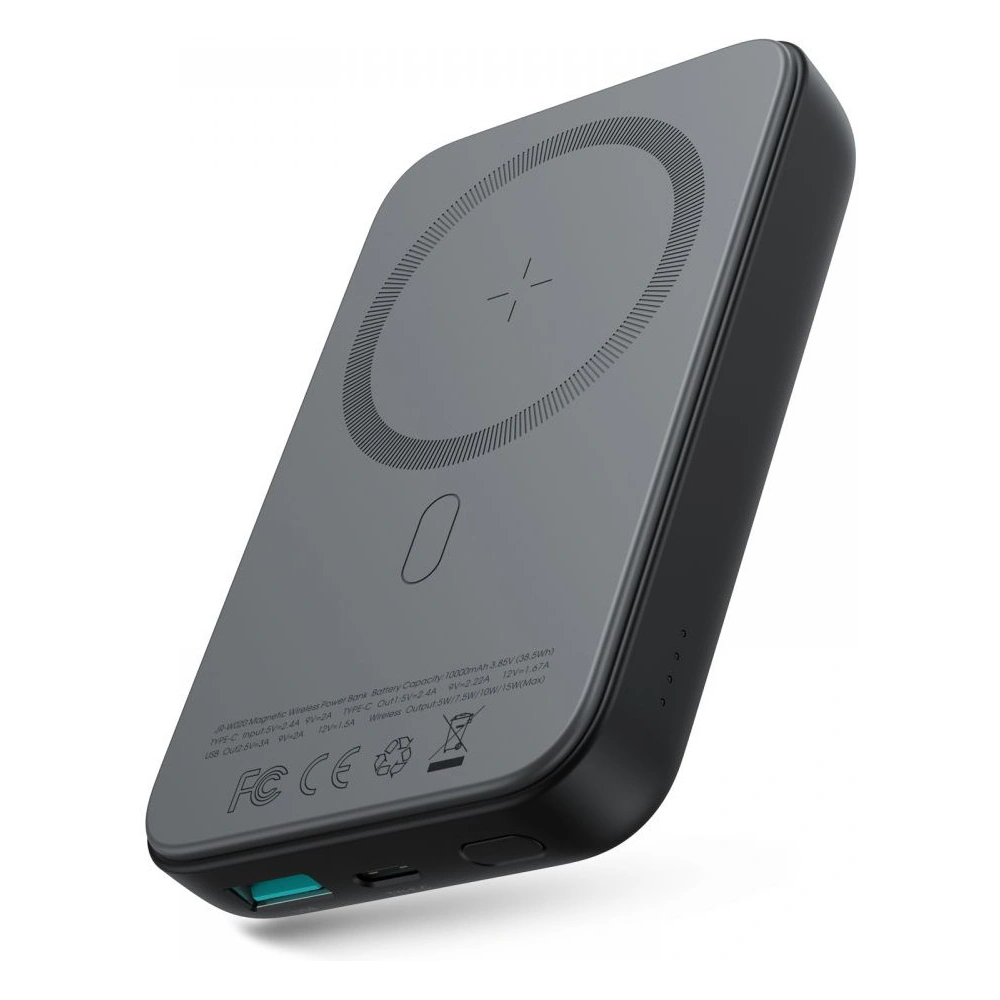 Hurtownia GSM - Powerbank z ładowaniem indukcyjnym Joyroom JR-W020 Mini Magnetic MagSafe Wireless 10000mah Black - JYR037BLK - {ean13} - Hurt
