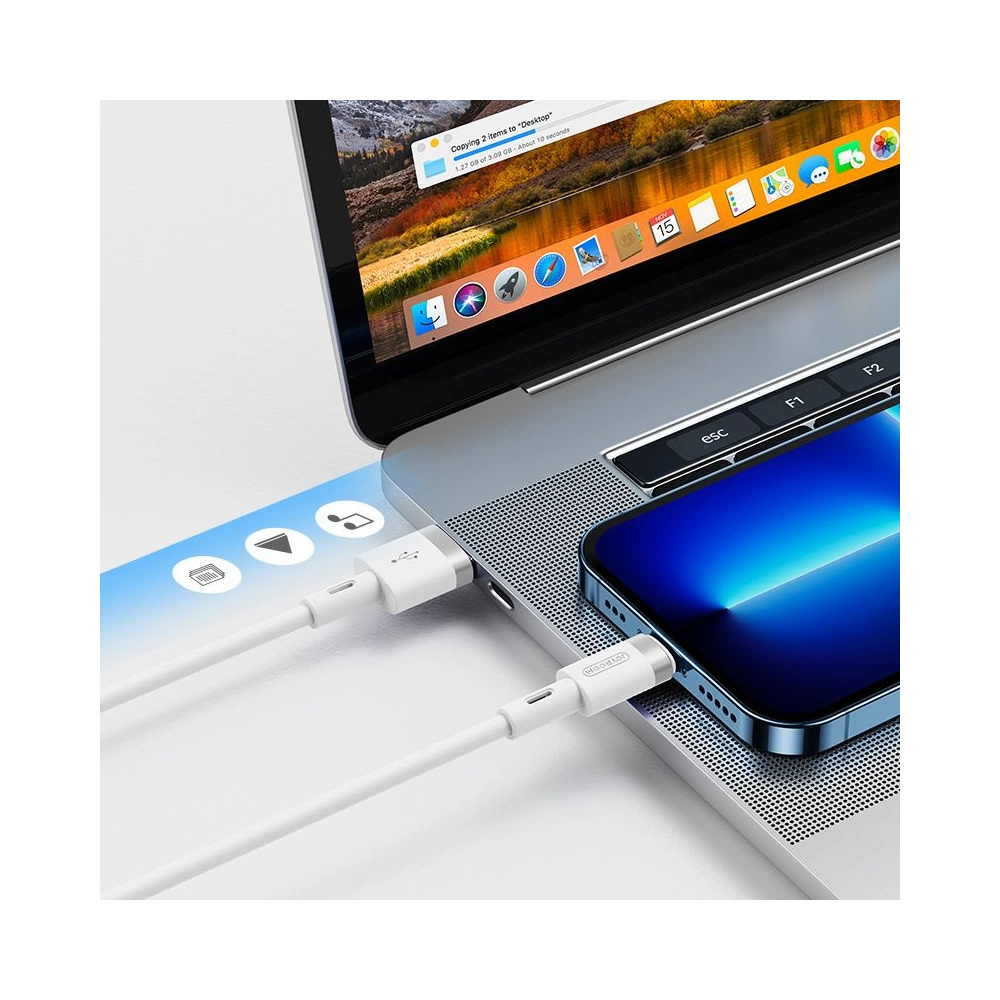 Hurtownia GSM - Kabel Joyroom S-1224N2 USB-A - Lightning 120cm White - JYR038WHT - {ean13} - Hurt