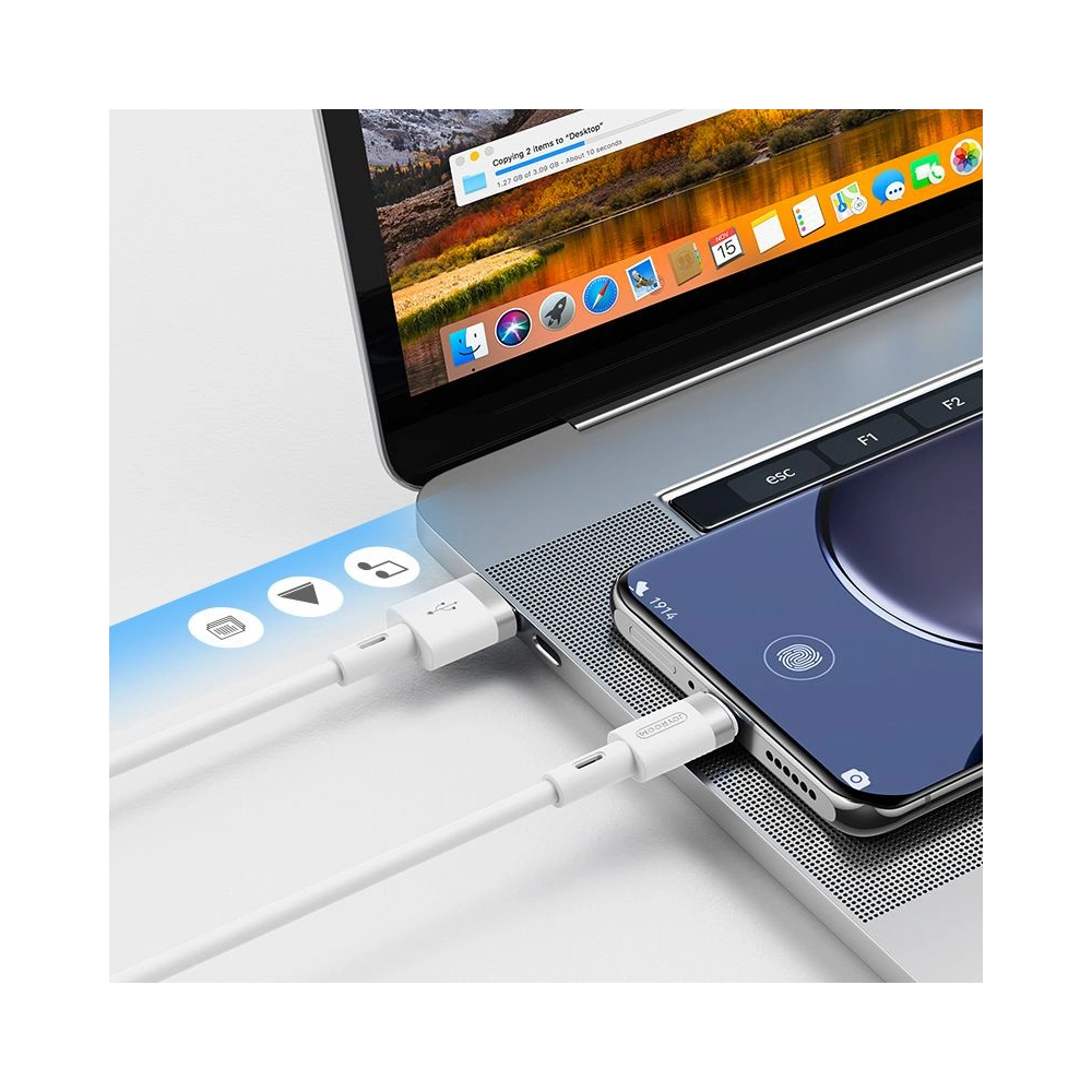Hurtownia GSM - Kabel Joyroom S-1224N2 USB-A - USB-C 120cm bílý - JYR040WHT - {ean13} - Hurt