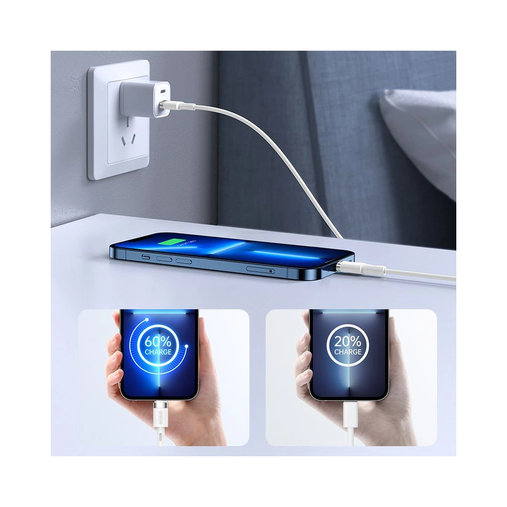 Hurtownia GSM - Kabel Joyroom S-1224N9 USB-C - Lightning PD 20W 120cm White - JYR044WHT - {ean13} - Hurt