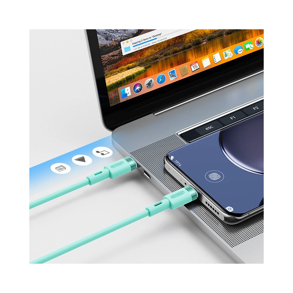 Hurtownia GSM - Kabel Joyroom S-1230N9 USB-C - USB-C PD 60W 3A 120cm Zelená - JYR048GRN - {ean13} - Hurt