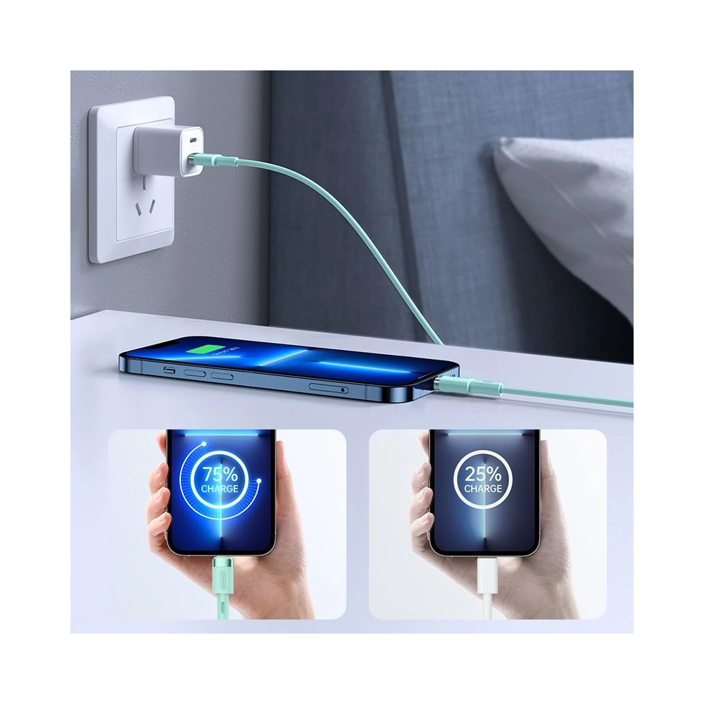 Hurtownia GSM - Kabel Joyroom S-1224N9 USB-C - Lightning PD 20W 120cm Green - JYR051GRN - {ean13} - Hurt