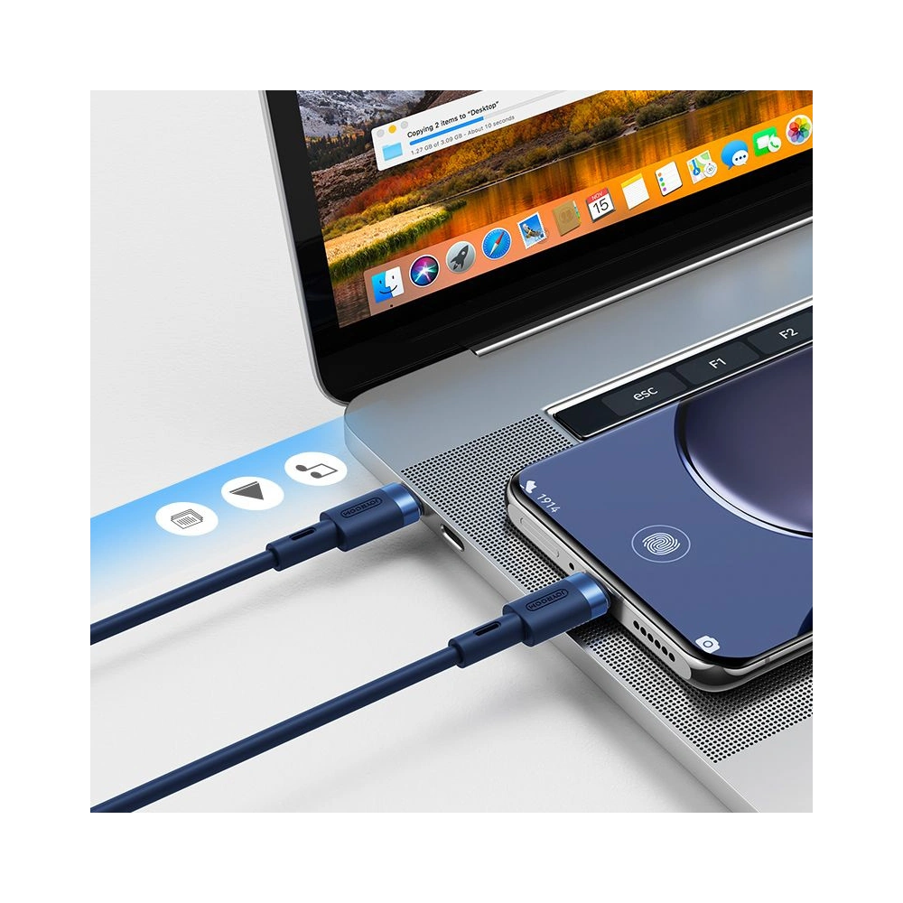 Hurtownia GSM - Kabel Joyroom S-1230N9 USB-C - USB-C PD 60W 3A 120cm Modrý - JYR053BLU - {ean13} - Hurt