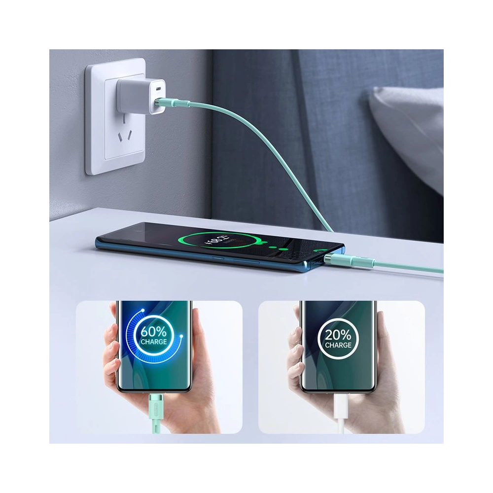 Hurtownia GSM - Kabel Joyroom S-1830N9 USB-C - USB-C PD 60W 3A 180cm zelený - JYR055GRN - {ean13} - Hurt