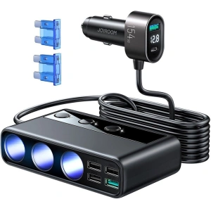 Hurtownia GSM - Automobilní nabíječka Joyroom JR-CL06 Multi-port USB Car Charger PD 154W QC 3.0 Černá - JYR058BLK - {ean13} - Hurt