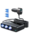 Ładowarka samochodowa Joyroom JR-CL06 Multi-port USB Car Charger PD 154W QC 3.0 Black