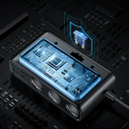 Ładowarka samochodowa Joyroom JR-CL06 Multi-port USB Car Charger PD 154W QC 3.0 Black