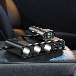 Hurtownia GSM - Ładowarka samochodowa Joyroom JR-CL06 Multi-port USB Car Charger PD 154W QC 3.0 Black - JYR058BLK - {ean13} - Hurt